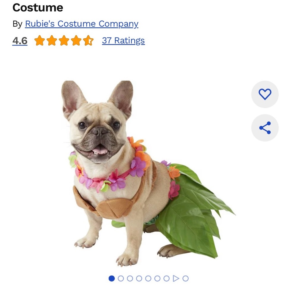 NWT Hula Girl Dog Costume